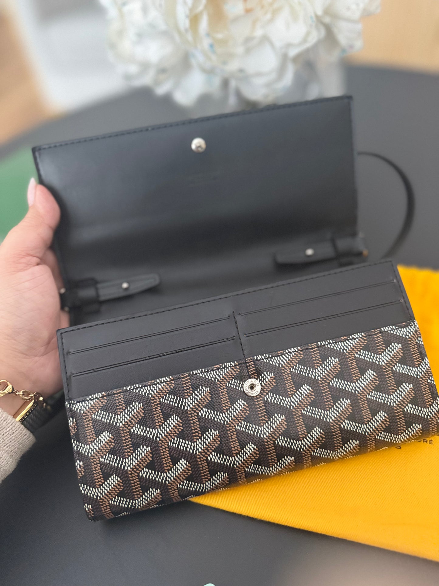 GOYARD VARENNE CONTINENTAL WALLET ON STRAP
