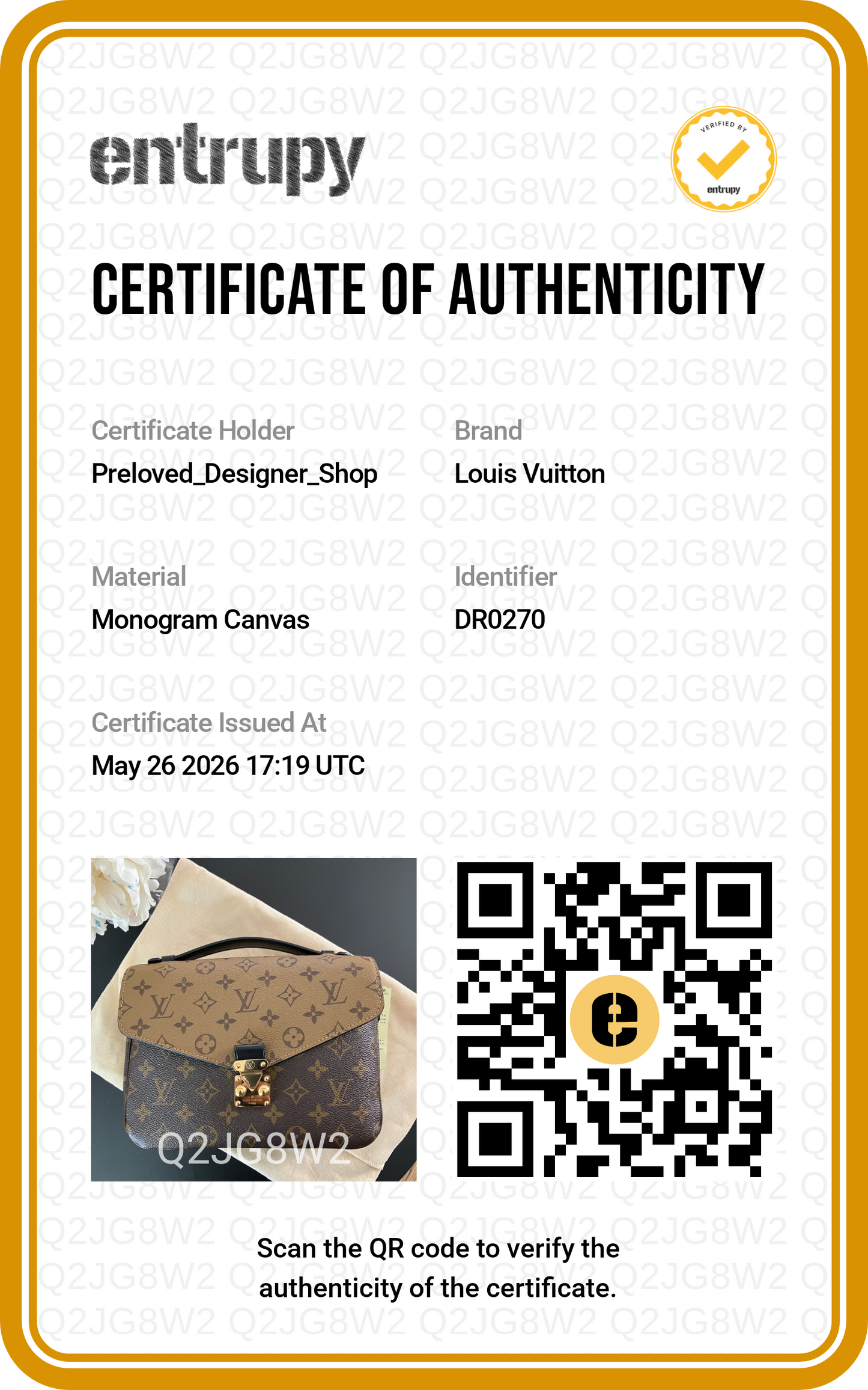 LOUIS VUITTON POCHETTE METIS IN MONOGRAM REVERSE CANVAS