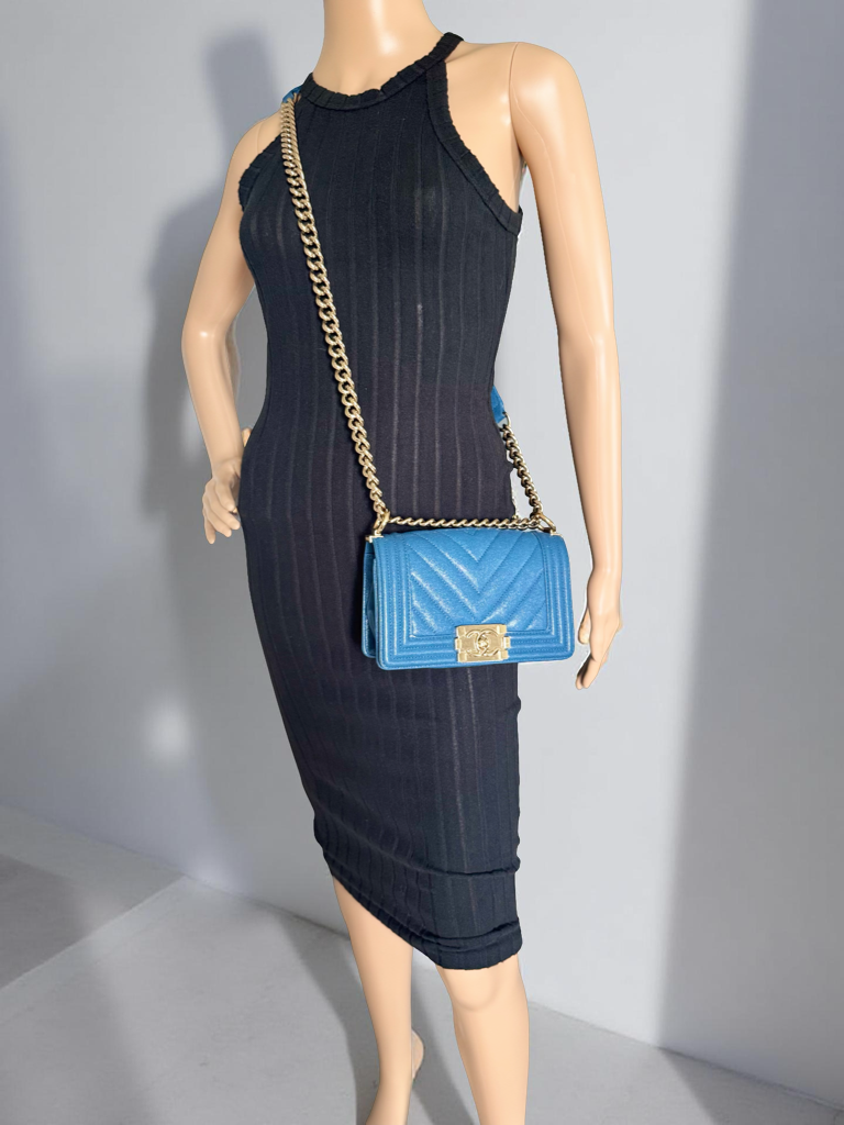 Chanel Le Boy Small in Caviar Leather