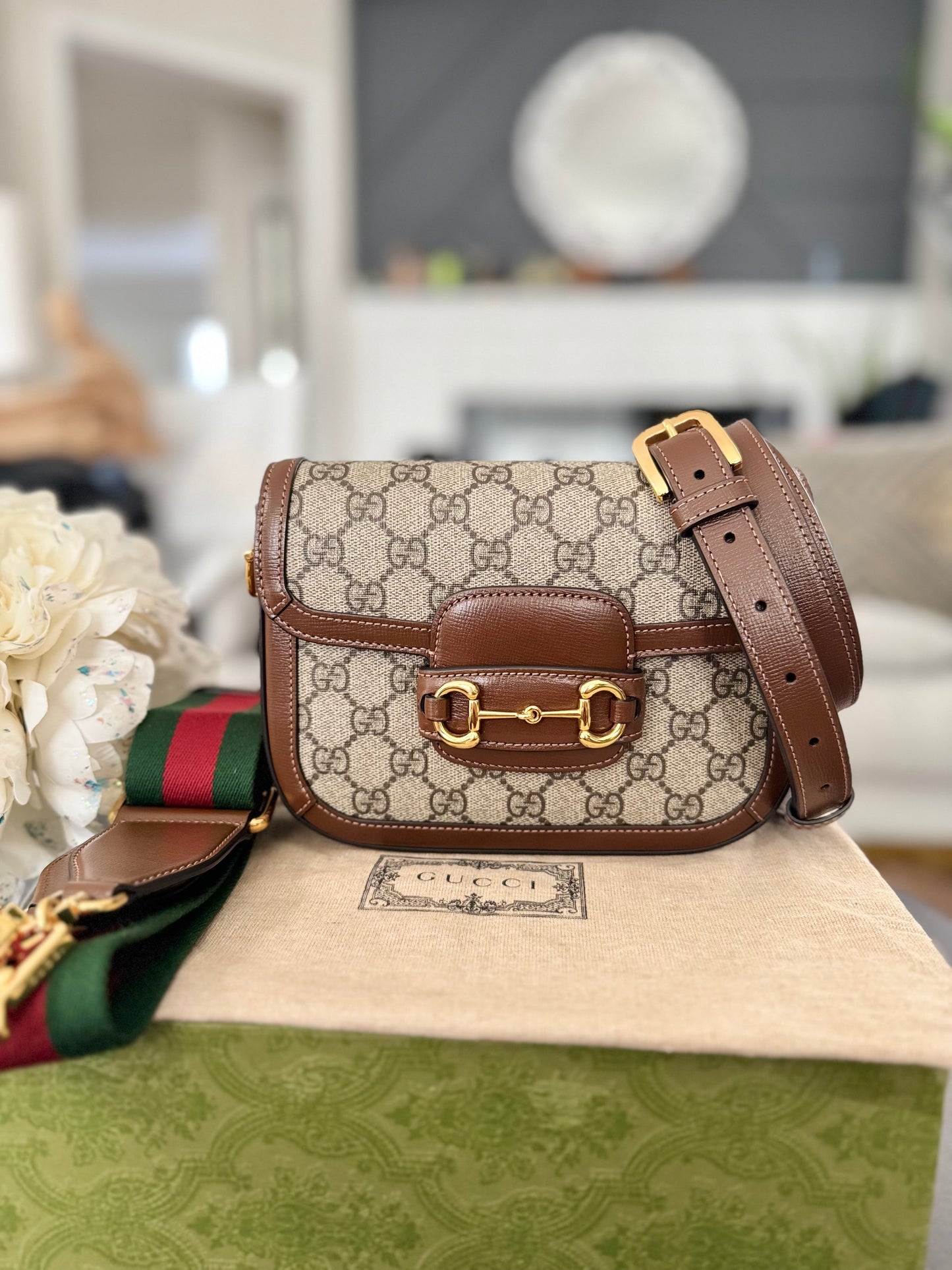 GUCCI HORSEBIT 1955 SMALL CROSSBIDY BAG