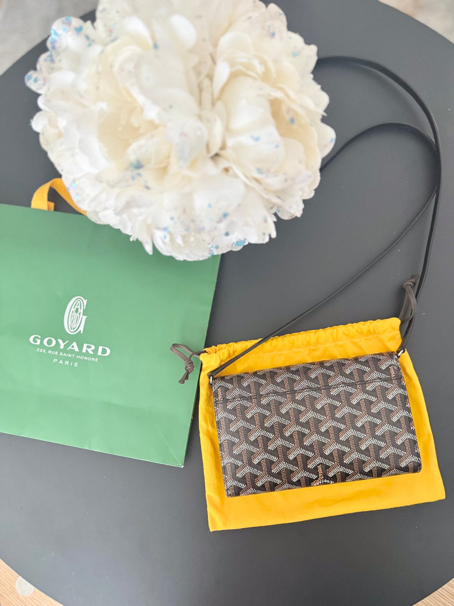 GOYARD VARENNE CONTINENTAL WALLET ON STRAP