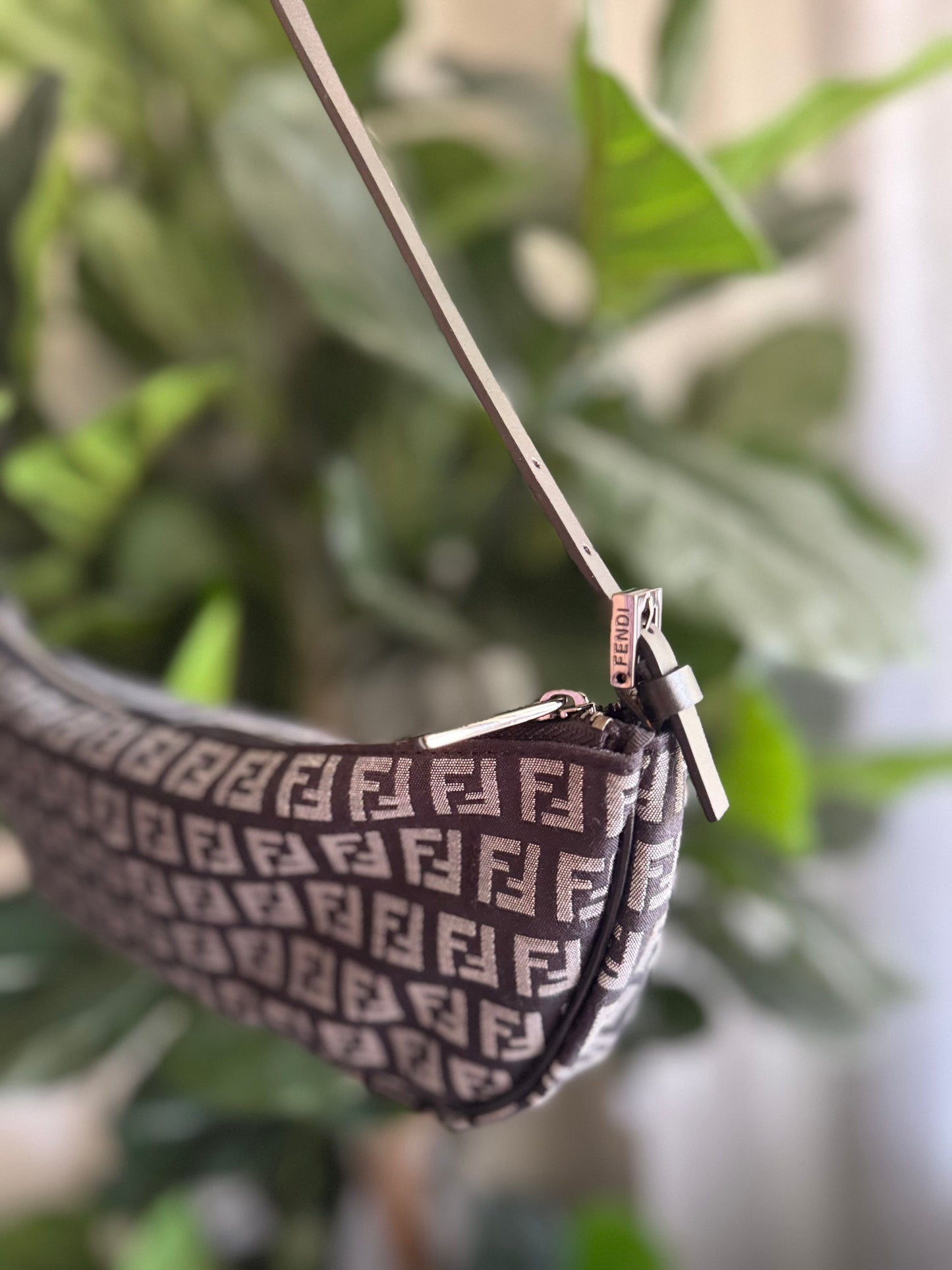 Fendi Zucca Boat Pochette Shoulder Bag