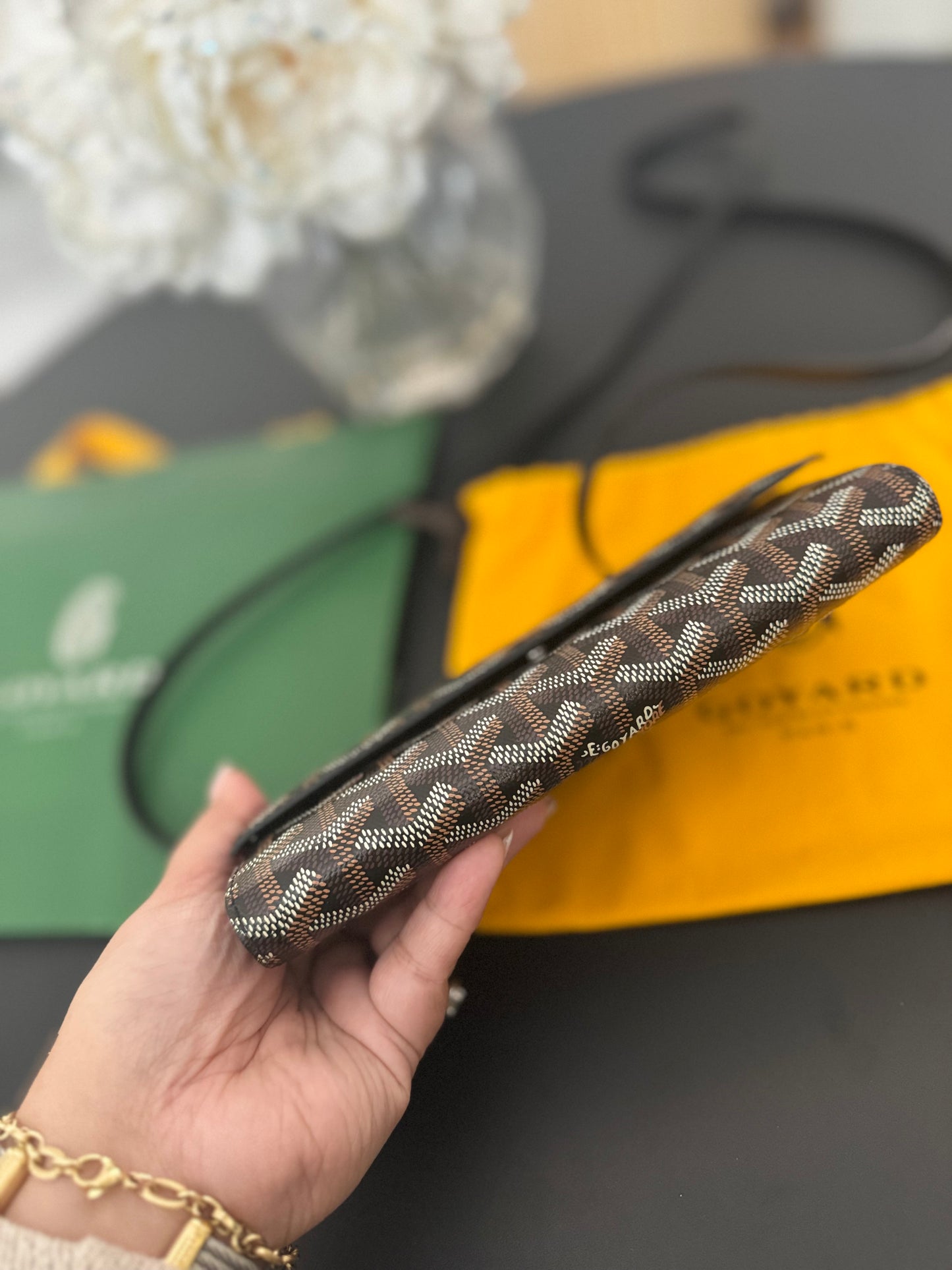 GOYARD VARENNE CONTINENTAL WALLET ON STRAP