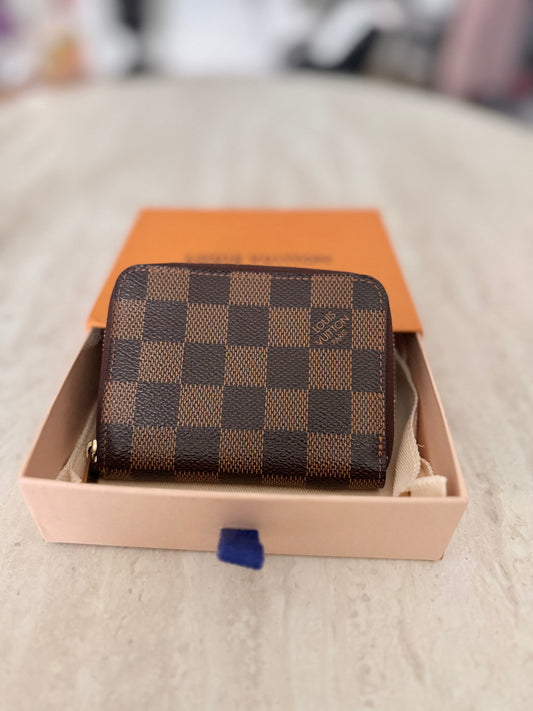 LOUIS VUITTON ZIPPY COIN PURSE - DAMIER EBENE