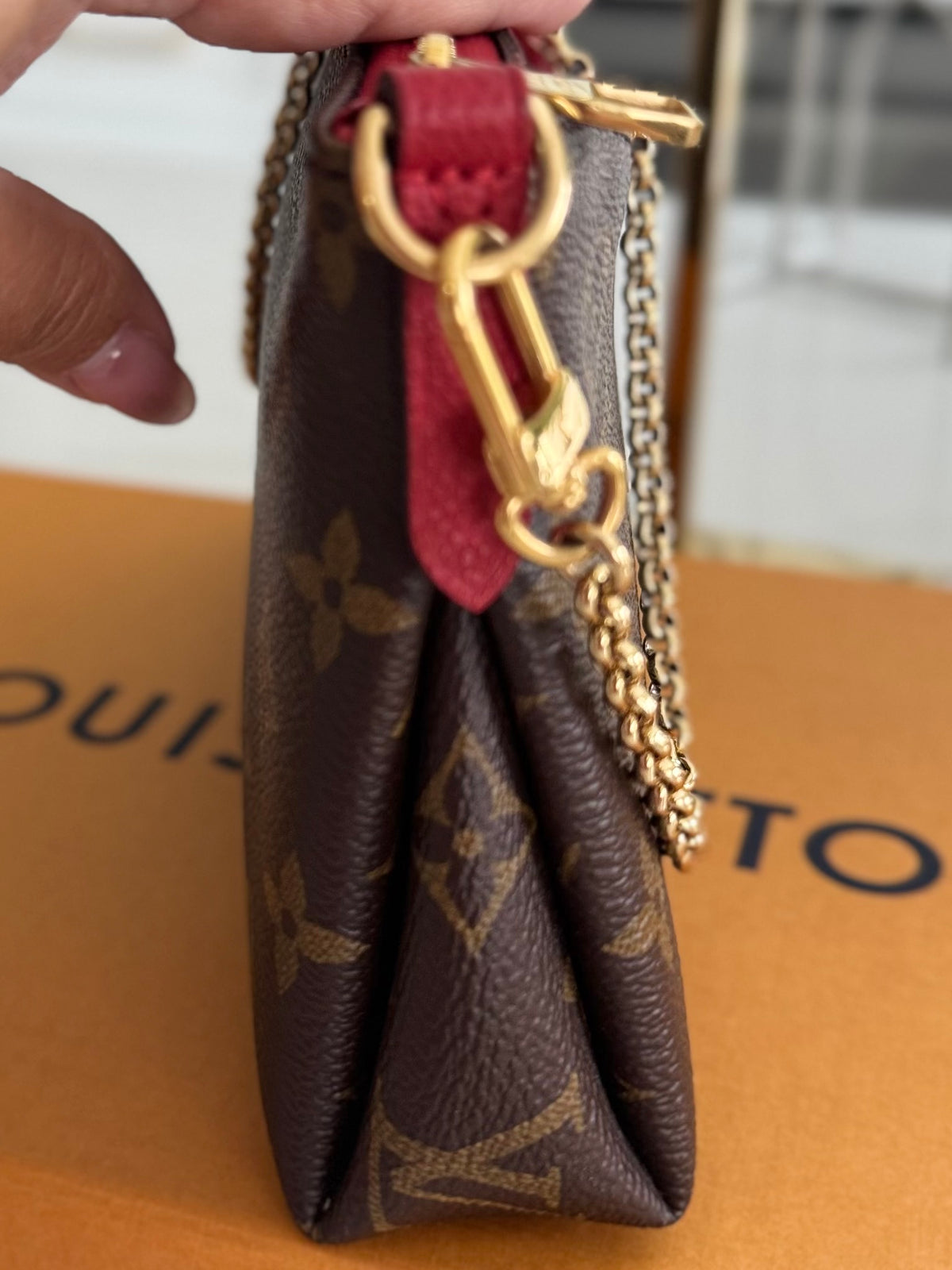 Louis Vuitton Pallas Clutch Crossbody Bag