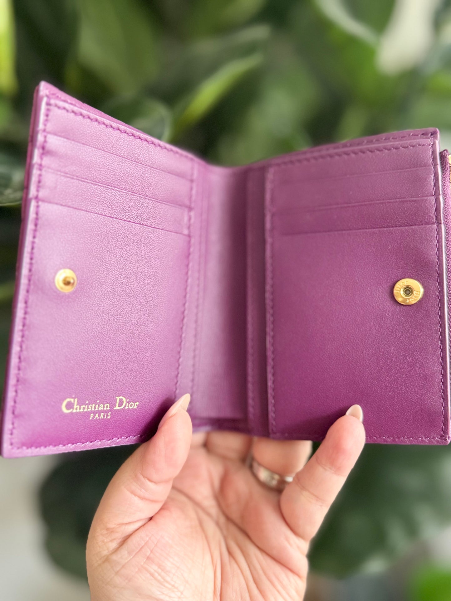 Christian Dior Dahlia Caro Compact Wallet