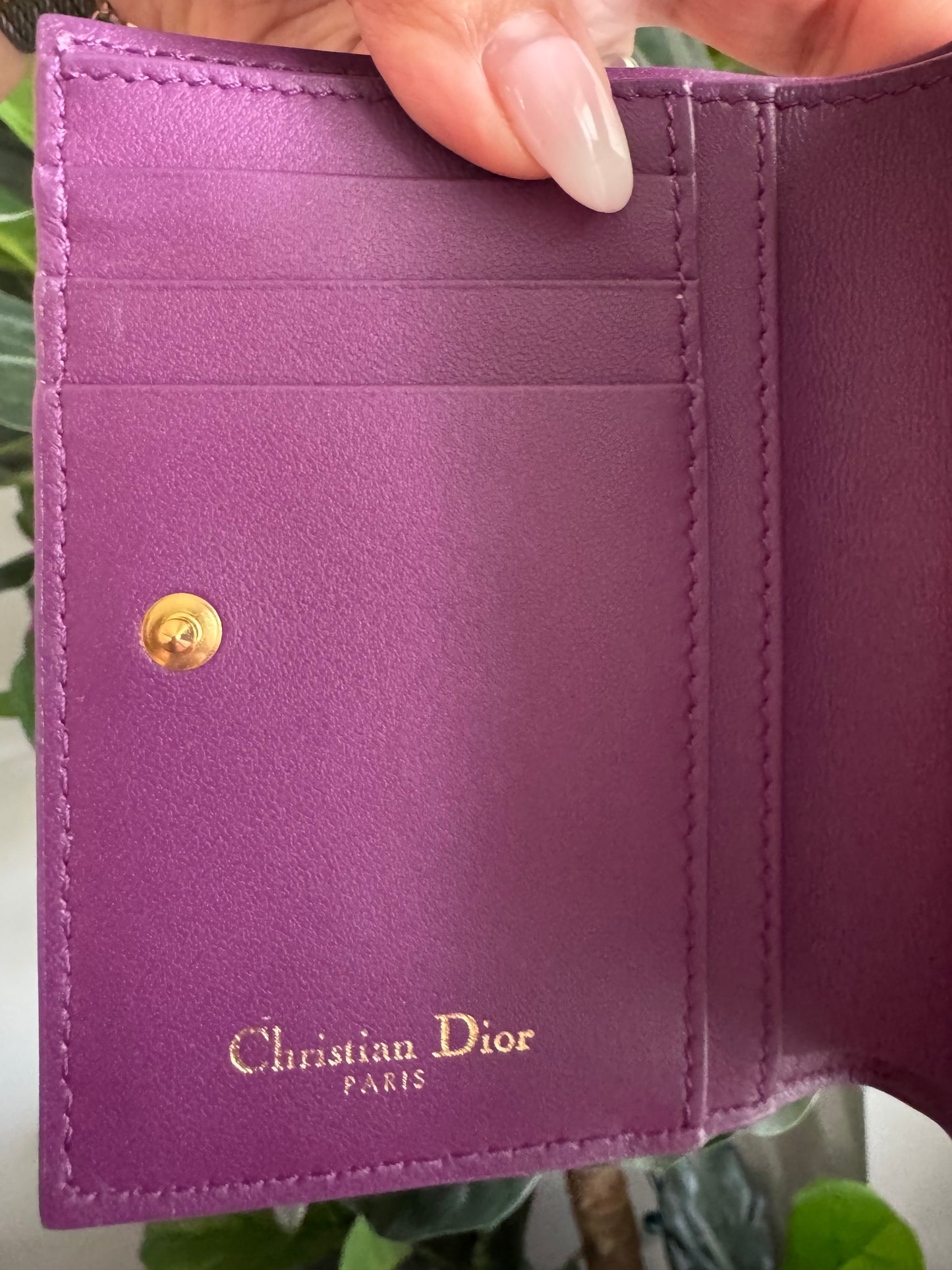 Christian Dior Dahlia Caro Compact Wallet