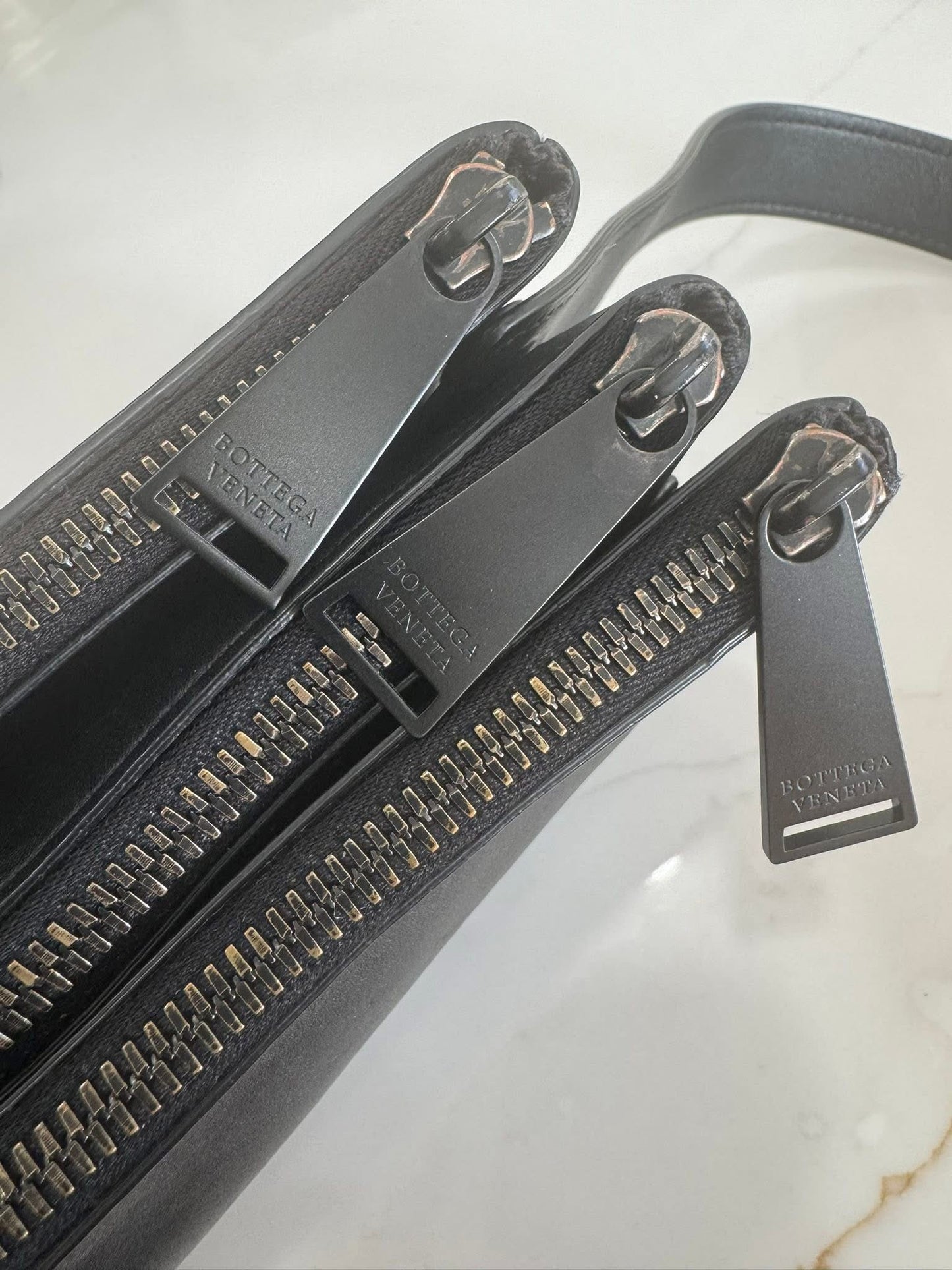 Bottega Veneta Intrecciato Modular Trio Zip Crossbody Bag
