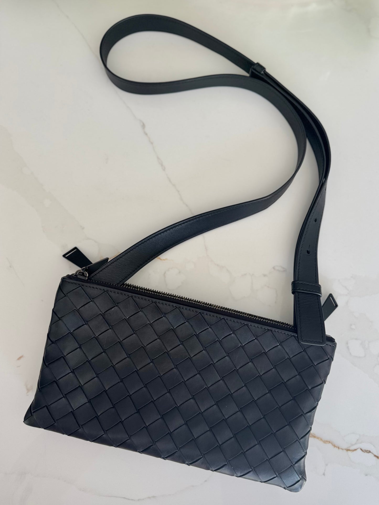 Bottega Veneta Intrecciato Modular Trio Zip Crossbody Bag
