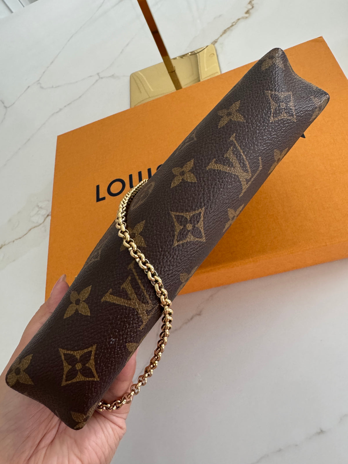 Louis Vuitton Pallas Clutch Crossbody Bag
