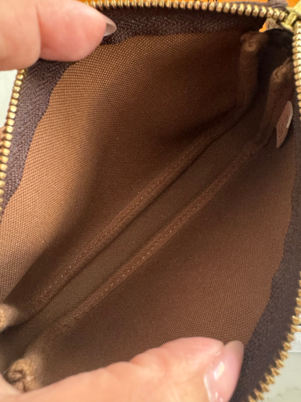 Limited Edition Louis Vuitton Monogram Canvas '1 Rue Scribe, Paris' Mini Pochette Accessories Bag