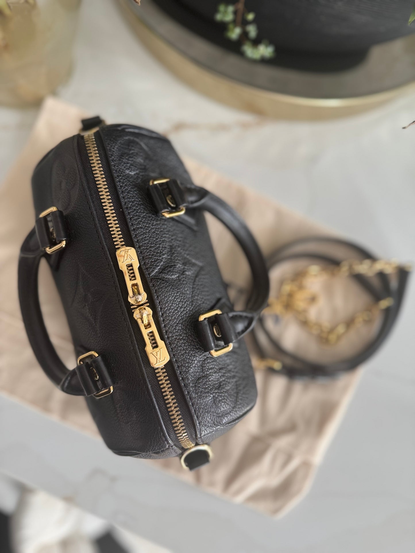 LOUIS VUITTON MONOGRAM EMPREINTE SPEEDY 20 BANDOULIERE