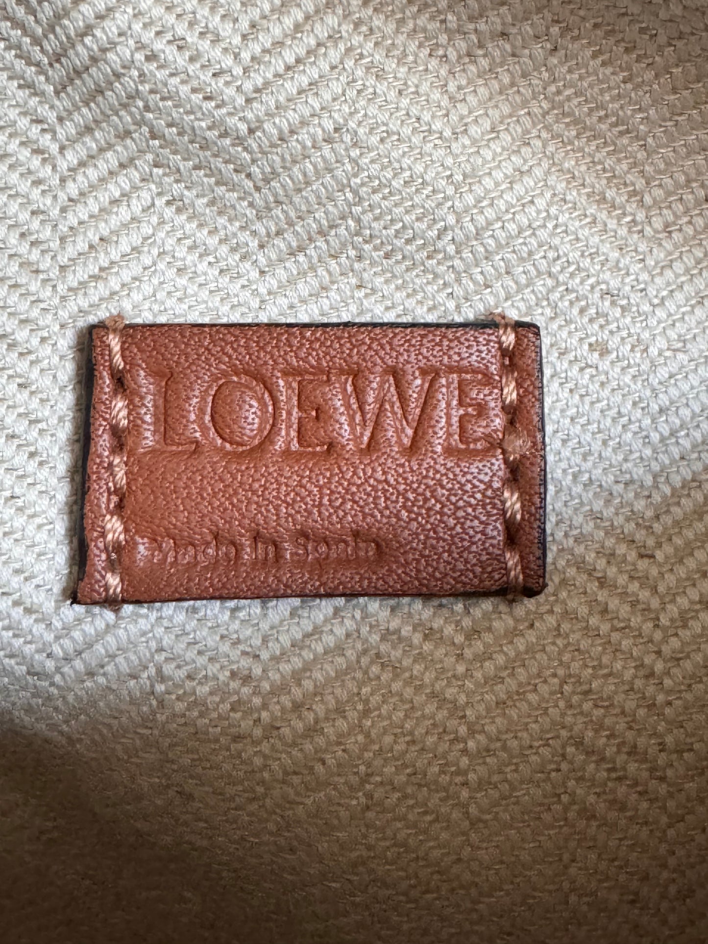 LOEWE MINI PUZZLE IN TAN COLOUR