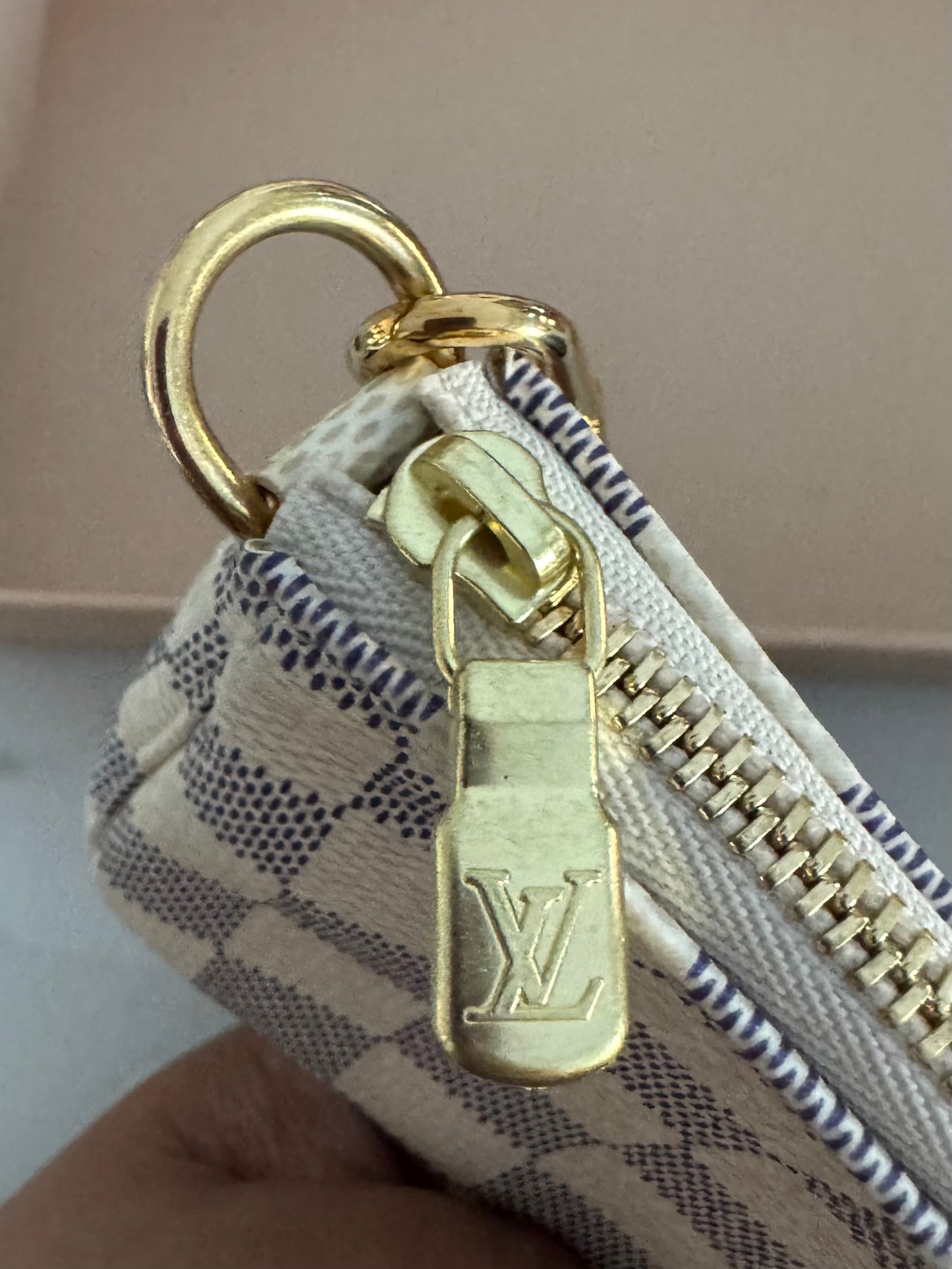 LOUIS VUITTON MINI POCHETTE IN DAMIER AZUR