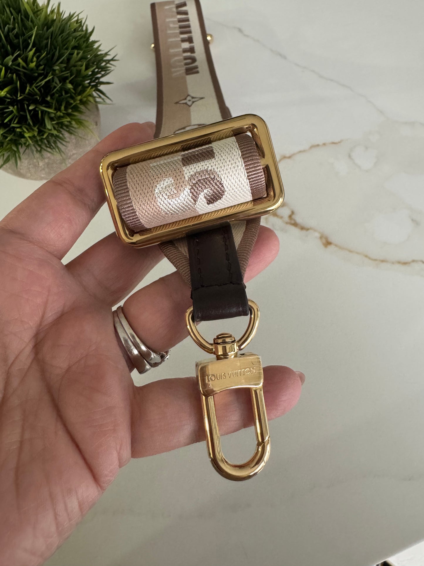 LOUIS VUITTON ADJUSTABLE SPEEDY 20 BANDOULIERE JACQUARD STRAP