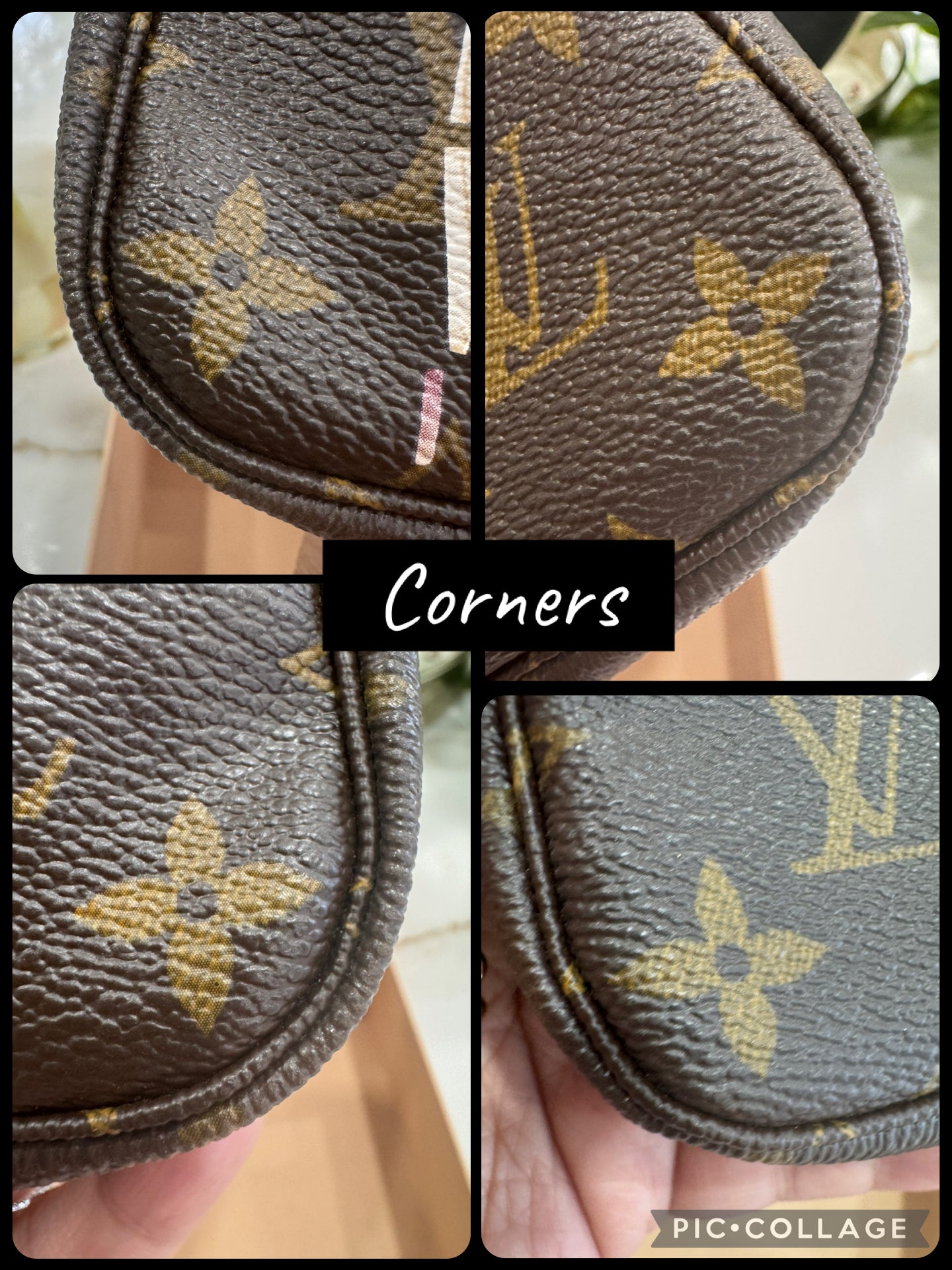 LOUIS VUITTON Limited Edition Monogram Canvas '1 Rue Scribe, Paris' Mini Pochette Accessories Bag