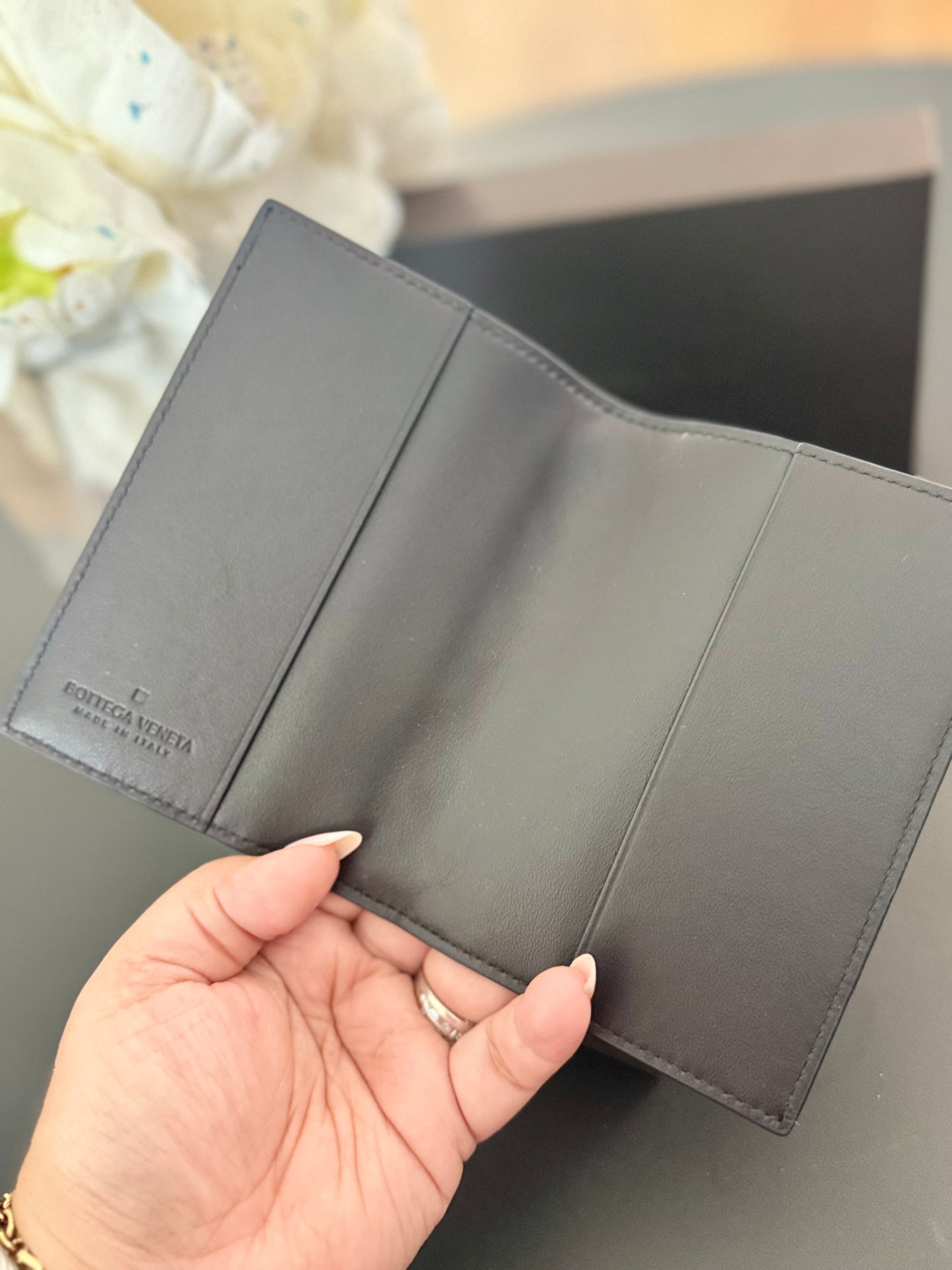 Bottega Veneta Intrecciato Passport Case