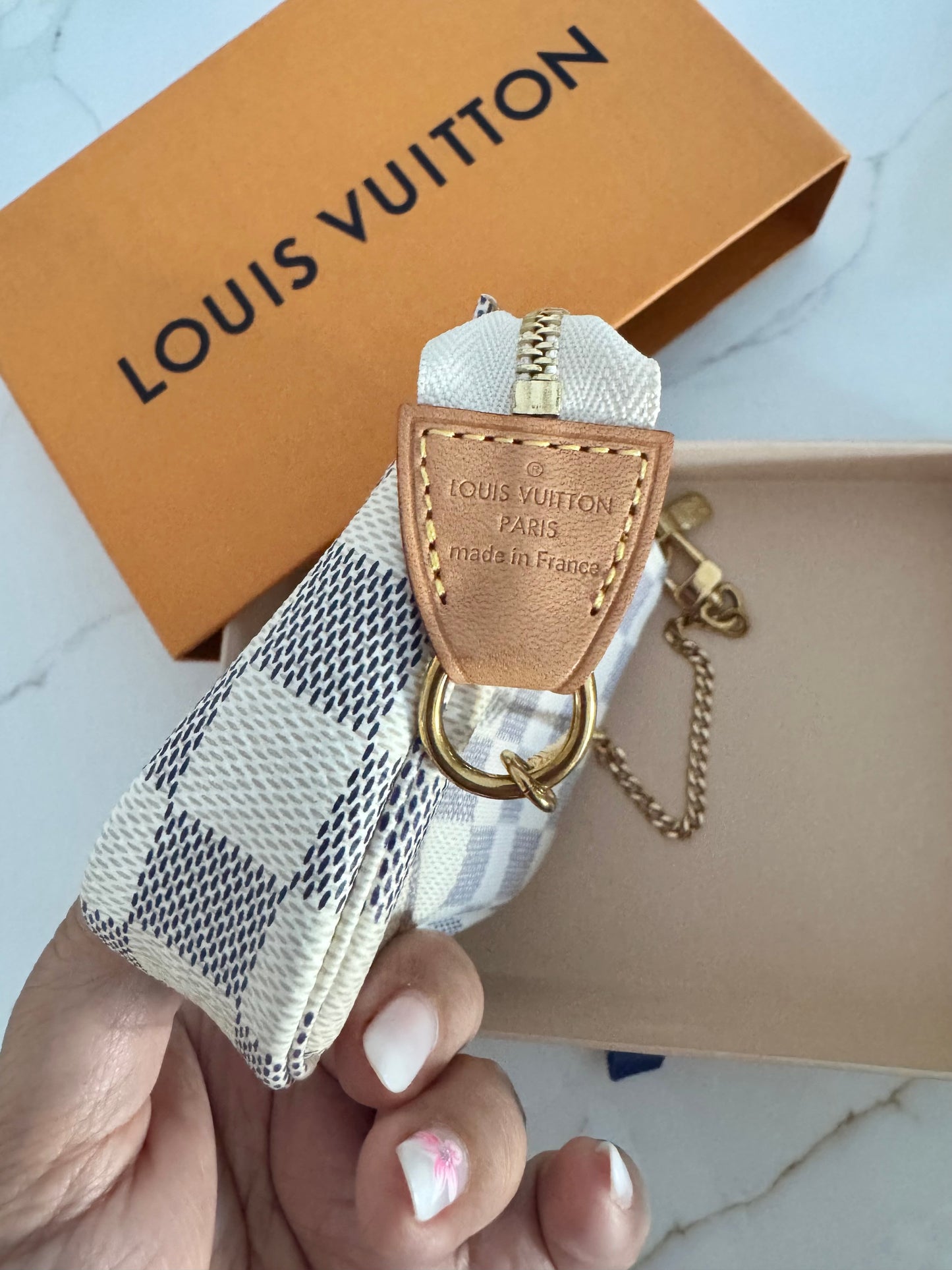 LOUIS VUITTON MINI POCHETTE IN DAMIER AZUR