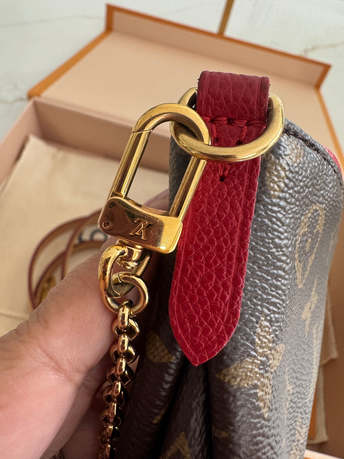 Louis Vuitton Pallas Clutch Crossbody Bag