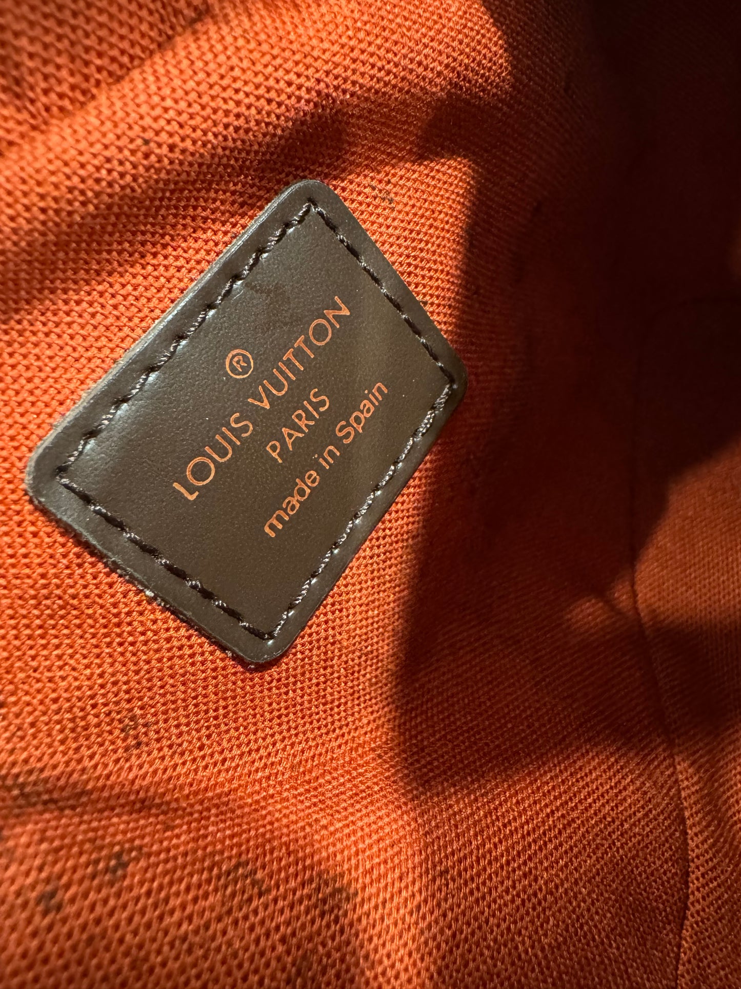 LOUIS VUITTON GERONIMO SLIND BAG IN DAMIER EBENE