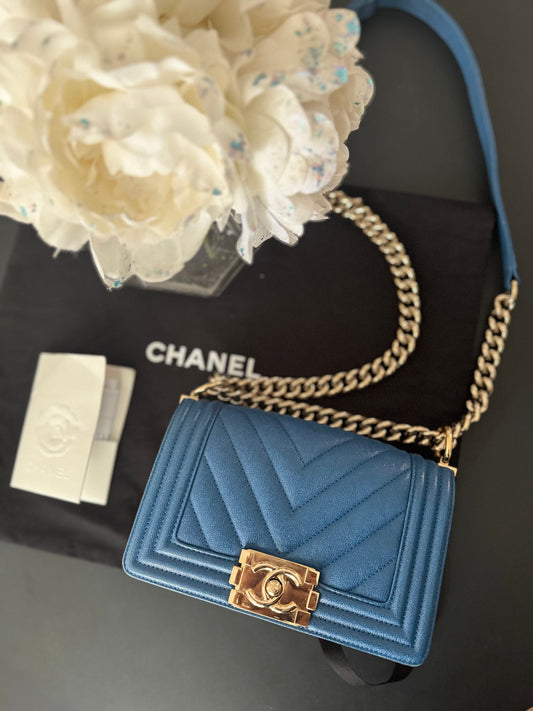 Chanel Le Boy Small in Caviar Leather