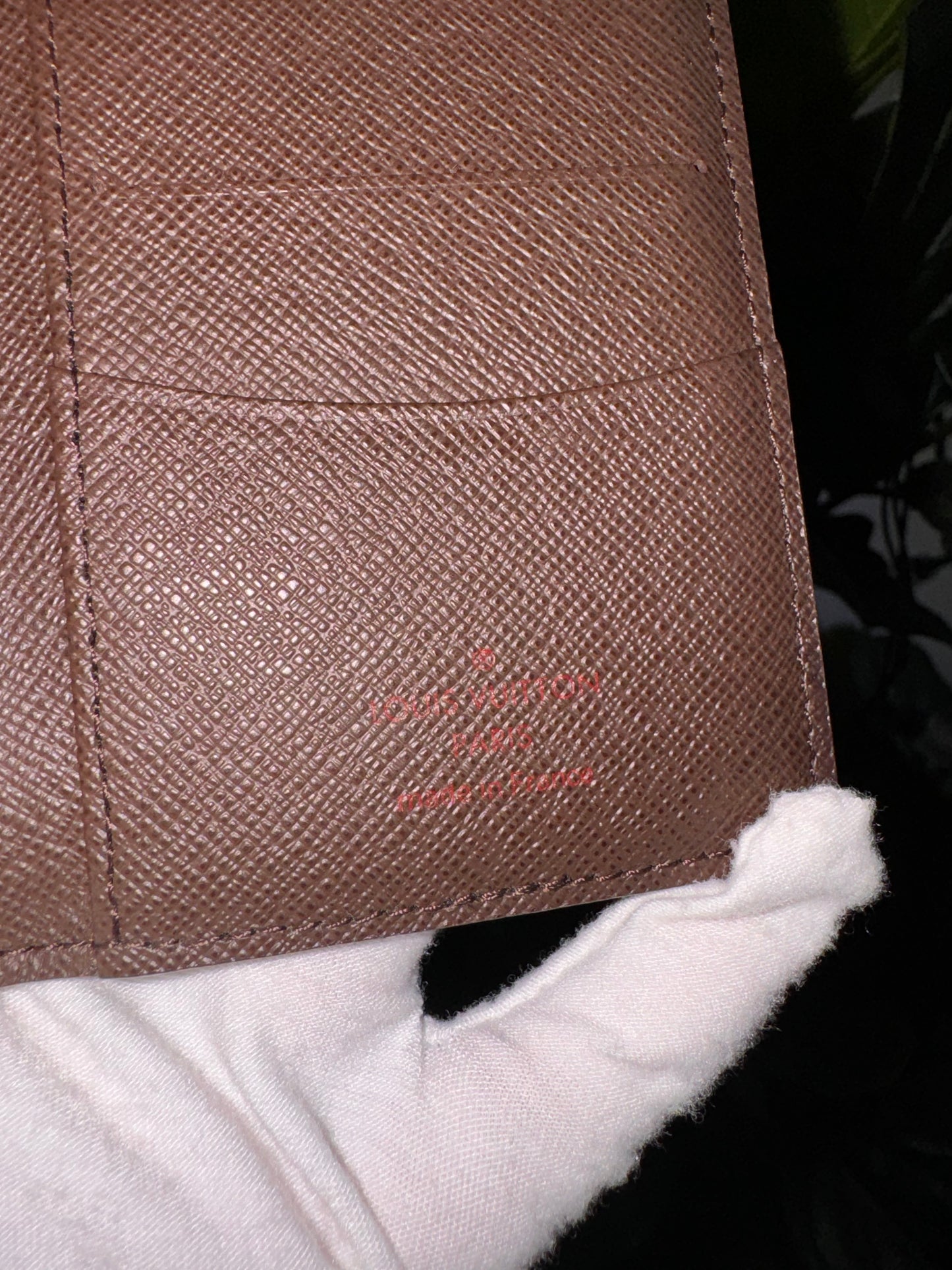 LOUIS VUITTON POCKET ORGANIZER IN DAMIER EBENE