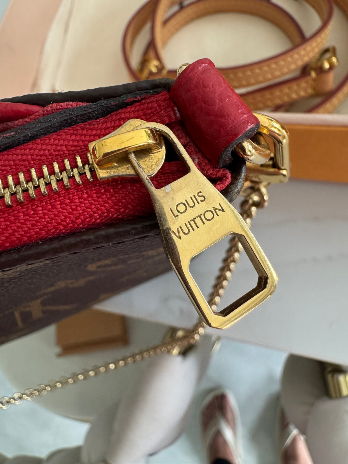 Louis Vuitton Pallas Clutch Crossbody Bag