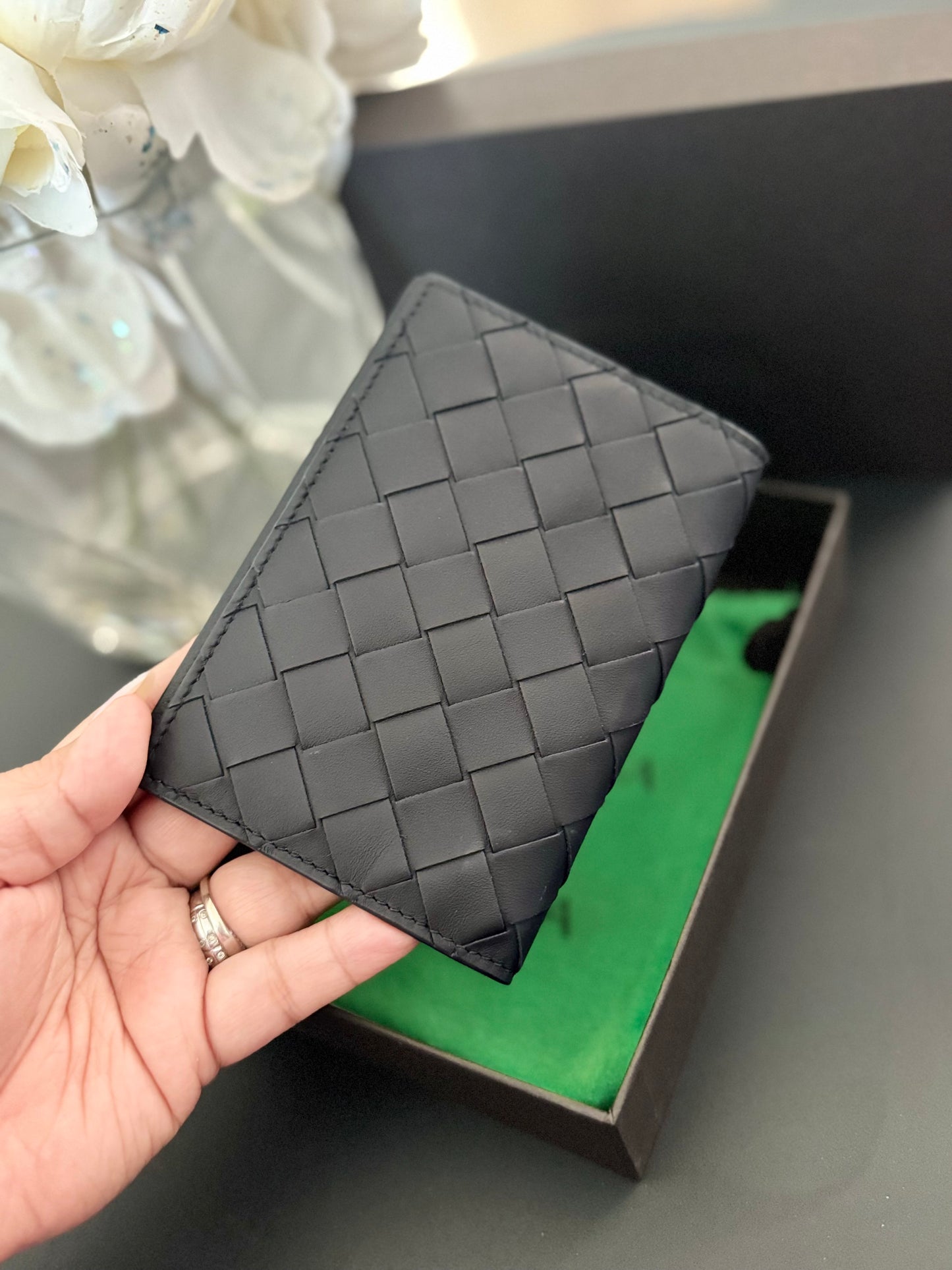 Bottega Veneta Intrecciato Passport Case