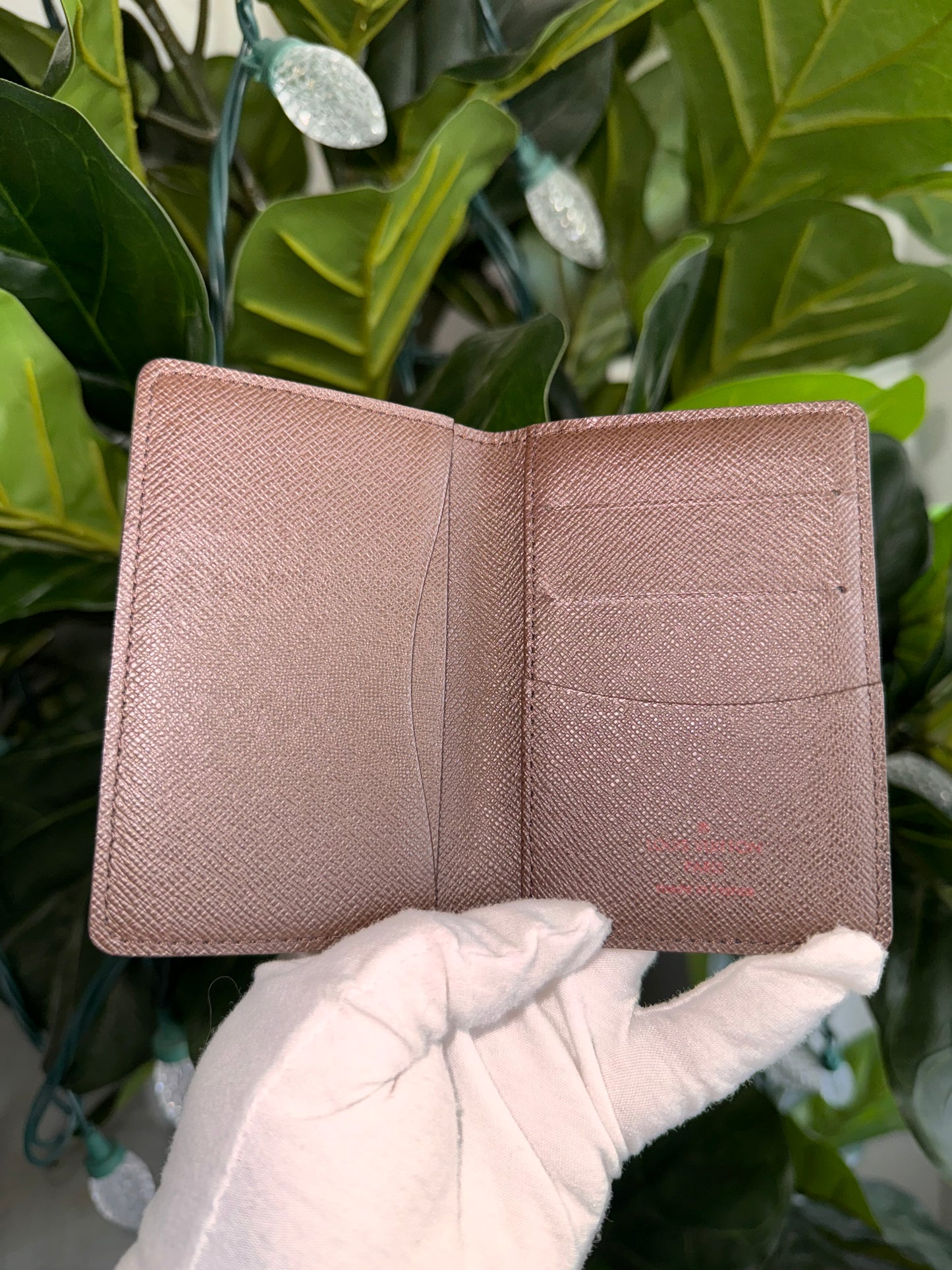 LOUIS VUITTON POCKET ORGANIZER IN DAMIER EBENE